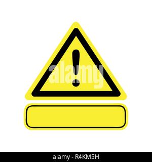 hazard warning attention sign vector illustration EPS10 Stock Vector