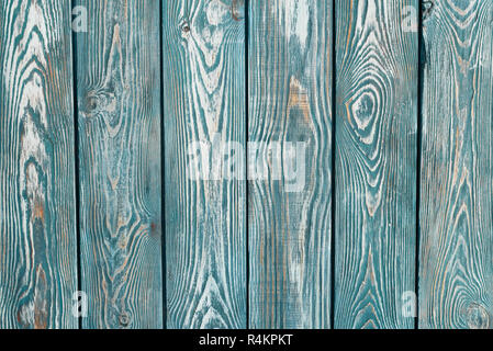 vintage wooden planks painted in yellow cyan blue Stock Photo