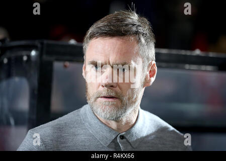 Salford City manager Graham Alexander Stock Photo