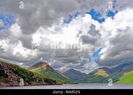 Dramatic cloud formation over the mountains at Wasdale Head Lake District National Park Cumbria England UK Stock Photo