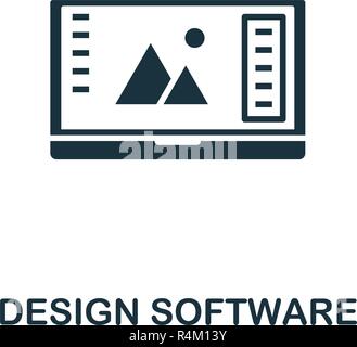 Design Software icon. Premium style design from design ui and ux collection. Pixel perfect design software icon for web, apps, software, printing usag Stock Vector
