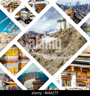 Collage of India images - travel background (my photos) Stock Photo