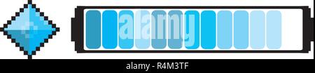 Loading Pixel Videogame Stock Vector
