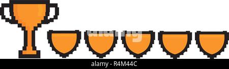 Loading Pixel Videogame Stock Vector