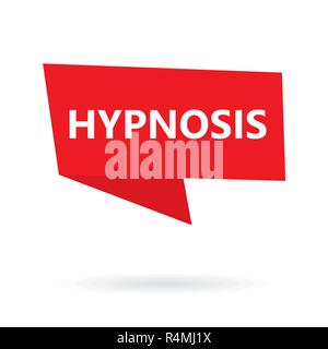 hypnosis word on a speech bubble- vector illustration Stock Vector