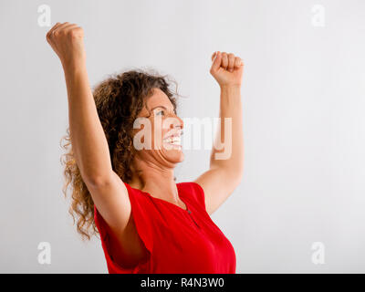 Portrait of a happy mature woman Stock Photo