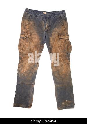 Trousers with mud Stock Photo