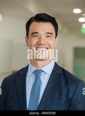 Portrait of Smiling businessman Stock Photo