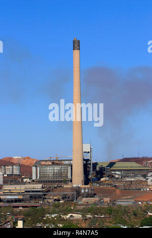 The 270 metre tall Lead Smelter stack towers over the Western ...