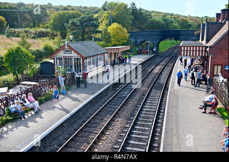 Weybourne Railway Station on the North Norfolk heritage Railway, England Stock Photo