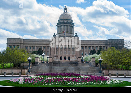 Kentucky state capitol in Frankfort Kentucky Stock Photo