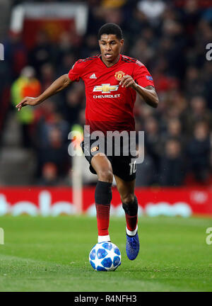Manchester United's Marcus Rashford during the UEFA Champions League, Group H match at Old Trafford, Manchester. PRESS ASSOCIATION Photo. Picture date: Tuesday November 27, 2018. See PA story soccer Man Utd. Photo credit should read: Martin Rickett/PA Wire.