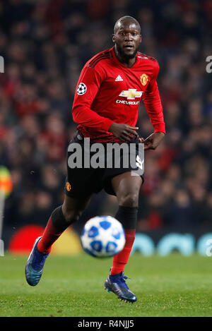 Manchester United's Romelu Lukaku in action during the UEFA Champions League, Group H match at Old Trafford, Manchester. PRESS ASSOCIATION Photo. Picture date: Tuesday November 27, 2018. See PA story soccer Man Utd. Photo credit should read: Martin Rickett/PA Wire.