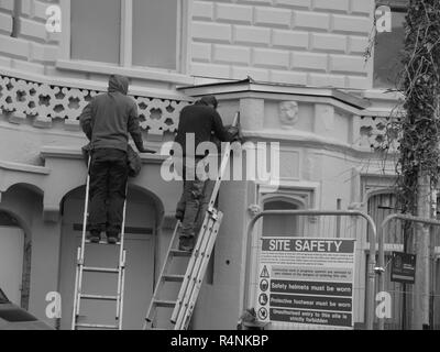 Castle House ,restoration.  Bridgwater, Somerset, UK Stock Photo