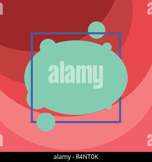Design business concept Empty template copy space text for Ad website isolated Square Outline with Corner Arrows Pointing Inwards on Color Stock Vector