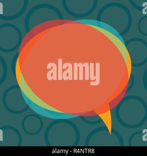 Design business Empty template isolated Minimalist graphic layout template for advertising . Blank Speech Bubble Vector and Stack of Transparent Circl Stock Vector