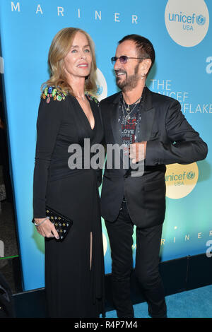 New York, USA. 27th Nov 2018. Barbara Bach and Ringo Starr attend the UNICEF USA's 14th Annual Snowflake Ball at Cipriani Wall Street on November 27, 2018 in New York City. Credit: Erik Pendzich/Alamy Live News Stock Photo