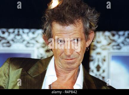 Keith Richards, guitarist of the Rolling Stones, recorded on 11.6.1998 in Munchen. | usage worldwide Stock Photo