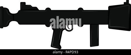 Silhouette of a bazooka Stock Vector