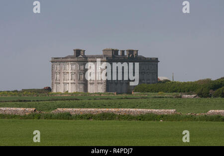 Haunted house - Loftus Hall, Hook Head, County Wexford Ireland. Reputedly a haunted country house. Stock Photo
