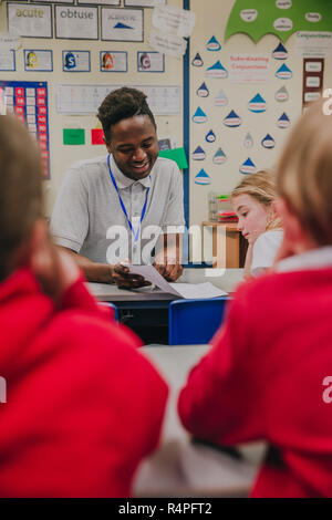 Students at the Knowledge Point School working out the direction of ...