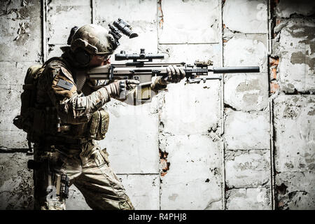 Army Ranger in field Uniforms Stock Photo