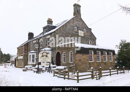 The Goathland Hotel which was also known as Aidensfield Arms when used for filming in the TV series Heartbeat in North Yorkshire. Stock Photo