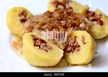 Dumplings stuffed with meat Stock Photo