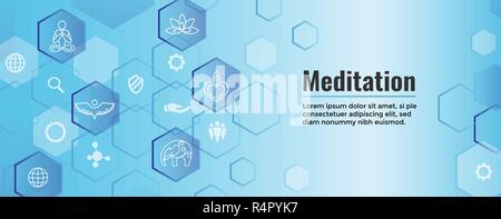 Zen Meditation Mandala Design Symbol Concept w Swirly Yoga Embellishments Stock Vector