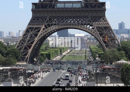 Majestic Eiffel Tower, Paris, France Stock Photo