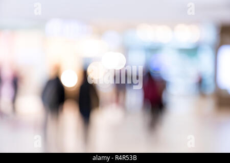 Blur background in shopping mall Stock Photo