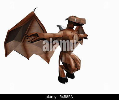 cartoon dragon released Stock Photo