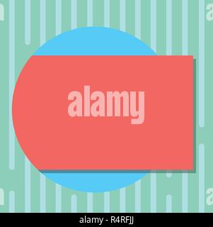 Design business concept Empty copy space modern abstract background. Blank Rectangular Color Shape with Shadow Coming Out from a Circle Vector Stock Vector