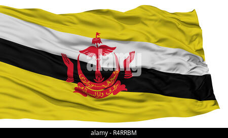 Isolated Bandar Seri Begawan City Flag Stock Photo