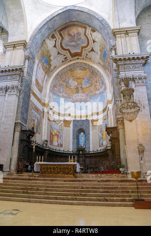 Catania, Sicily, Italy - August 23, 2017: Presbytery in the Cathedral of Saint Agatha in Catania Stock Photo