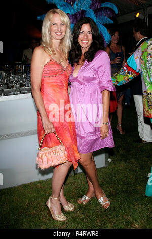 NEW YORK - AUGUST 14: Sara Herbert-Galloway and Sandra Ripert attend the Best Buddies Hamptons Beach Bash at a private residence on August 14, 2008 in Water Mill, New York. (Photo by Steve Mack/S.D. Mack Pictures) Stock Photo