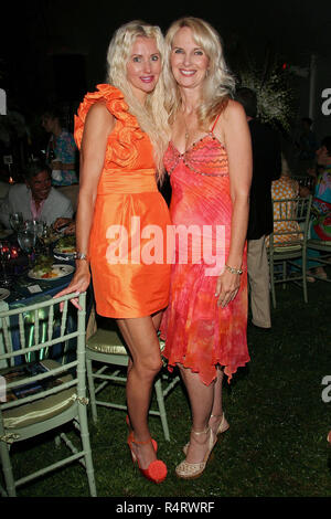 NEW YORK - AUGUST 14: Katrina Peebles and Sara Herbert-Galloway attends the Best Buddies Hamptons Beach Bash at a private residence on August 14, 2008 in Water Mill, New York. (Photo by Steve Mack/S.D. Mack Pictures) Stock Photo