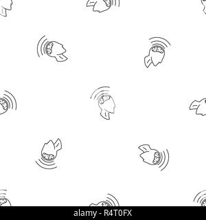 Brain storming pattern seamless vector repeat geometric for any web design Stock Vector
