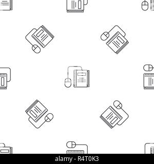 Click on book pattern seamless vector repeat geometric for any web design Stock Vector