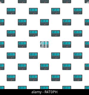 Kitchen timer pattern seamless vector repeat for any web design Stock Vector