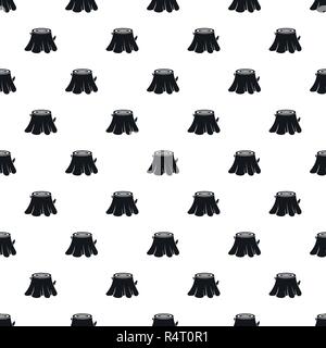 Tree stump pattern seamless vector repeat geometric for any web design Stock Vector