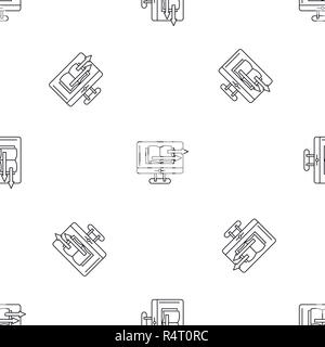 Web book transfer pattern seamless vector repeat geometric for any web design Stock Vector
