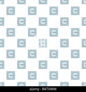 Mechanical timer pattern seamless vector repeat for any web design Stock Vector