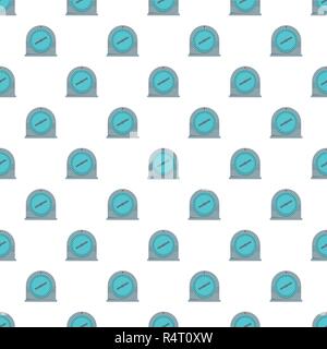Round timer pattern seamless vector repeat for any web design Stock Vector