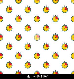 Stopwatch timer pattern seamless vector repeat for any web design Stock Vector