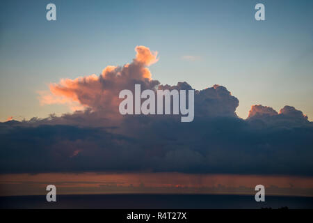 Clouds over the ocean Stock Photo