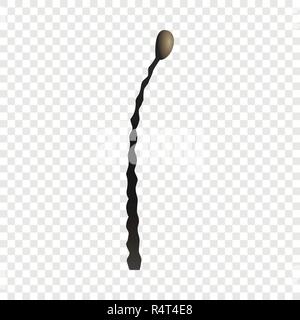 Total burned match mockup. Realistic illustration of total burned match vector mockup for on transparent background Stock Vector