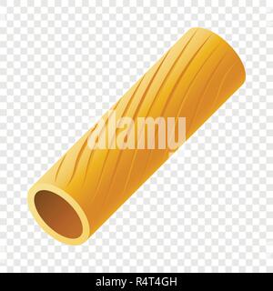 Penne rigate pasta mockup. Realistic illustration of penne rigate pasta vector mockup for on transparent background Stock Vector