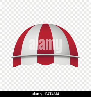 Download Red dome awning mockup. Realistic illustration of red dome ...