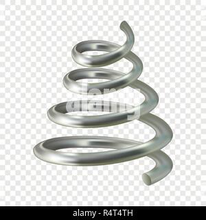 Telephone grey cable mockup. Realistic illustration of telephone grey cable vector mockup for on transparent background Stock Vector